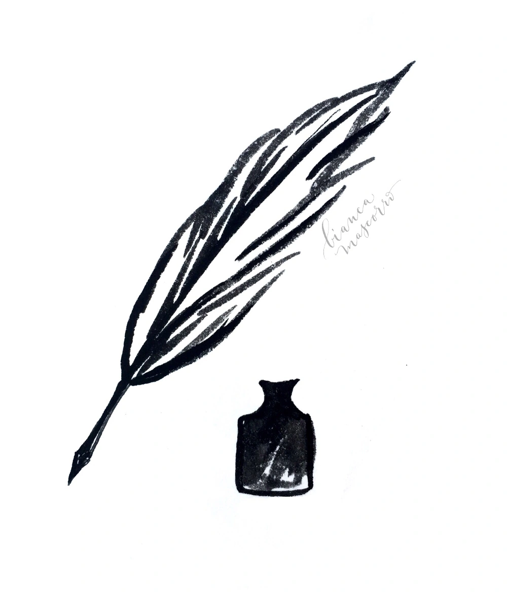 #calligraphy quill and ink