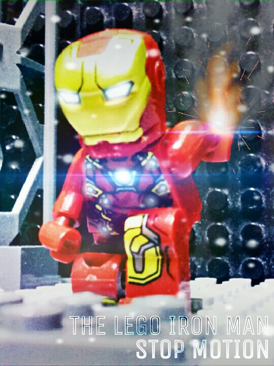 lego iron man stop motion